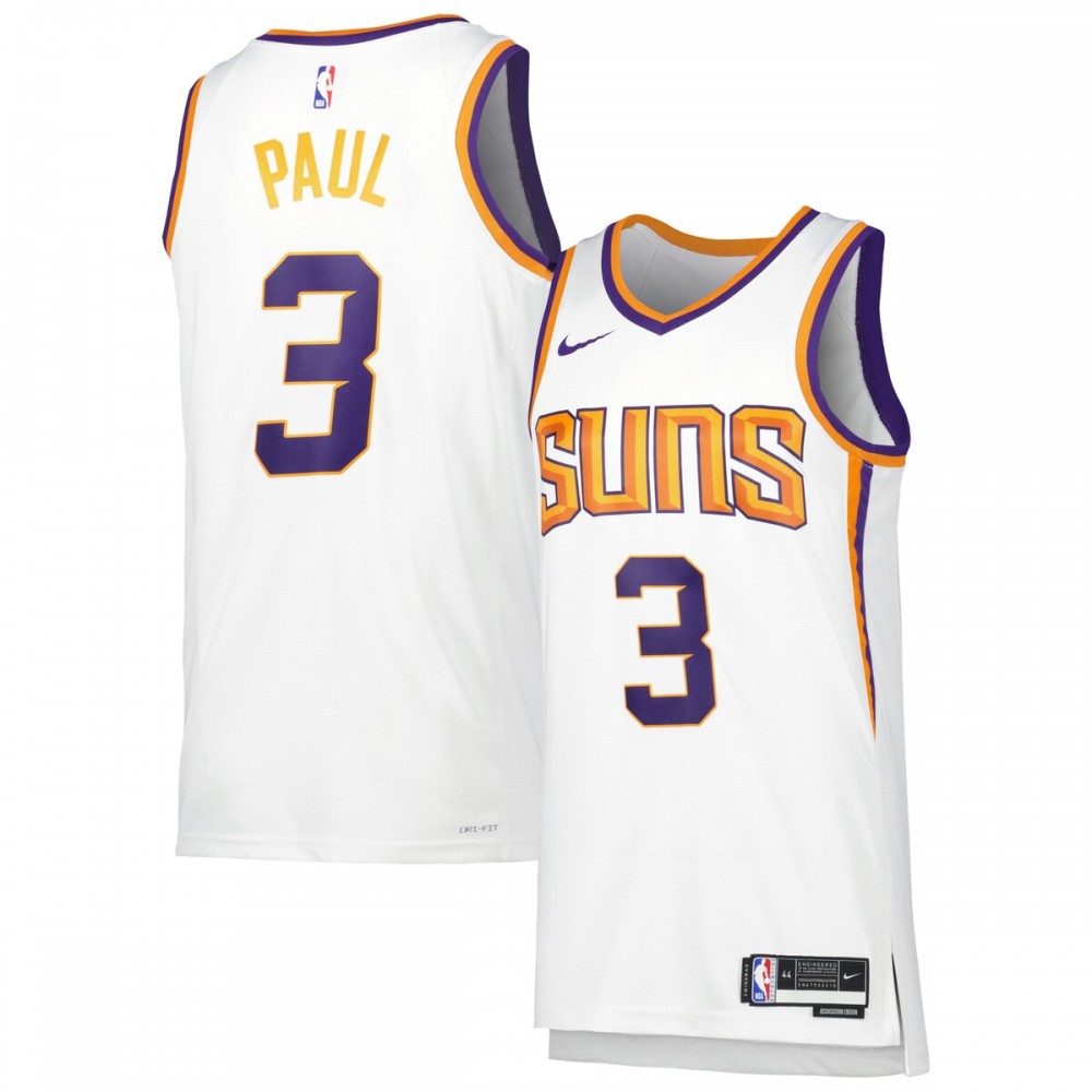 Chris Paul Phoenix Suns Unisex 2022/23 Swingman Jersey - Icon Edition - White-Pro Kit Vault | Brand New 26/27 Sports Jerseys